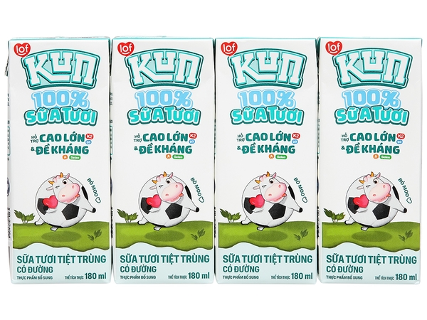 Sữa kun có đường, 180ml