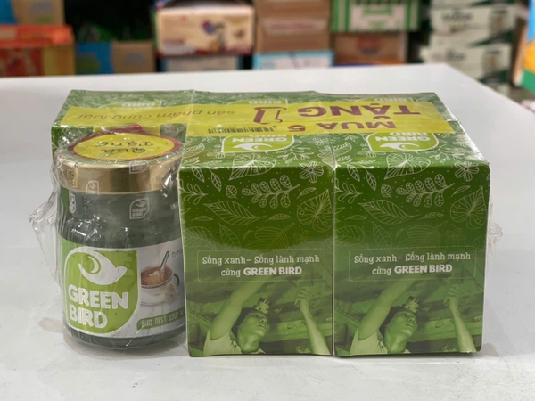 Green Bird - nước yến sào chưng đường kiêng củ cải, lốc 5 hủ tặng 1