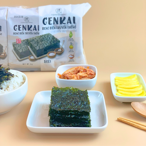 Rong biển Genkai vị truyền thống (hộp vuông)