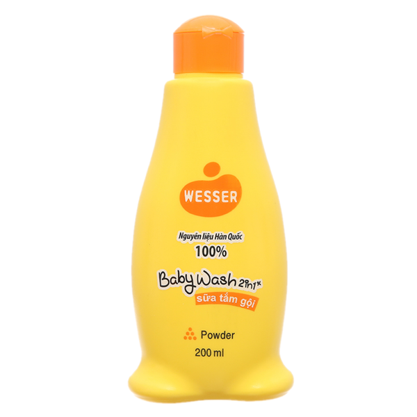 Sữa tắm gội trẻ em Wesser (vàng, 200ml)
