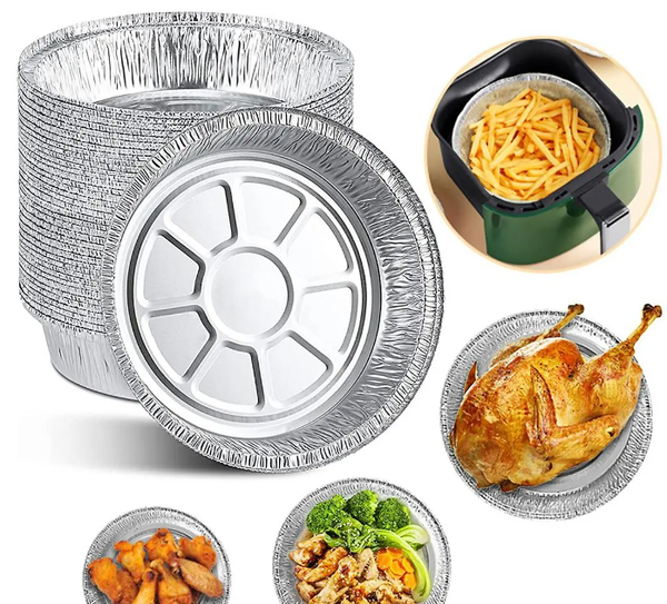 Khay giấy bạc lót nồi chiên, lò lướng, 10 khay