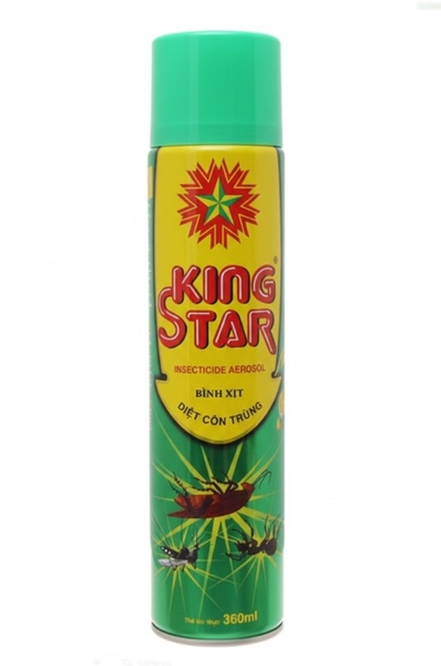 Bình xịt côn trùng King Star hương chanh 360ml