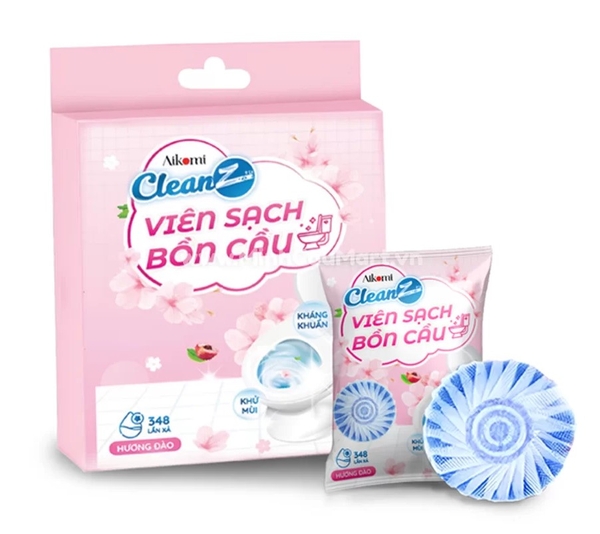 Viên sạch bồn cầu CleanZ hương Đào, viên 50g