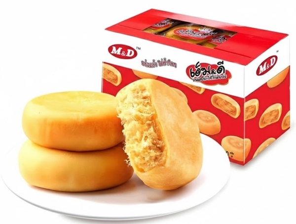 Bánh chà bông gà Jambon M&D Thái Lan, hộp 550g x 12 cái