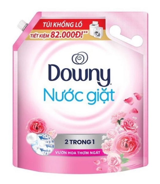 Nước giặt Downy 2 trong 1 hương vườn hoa thơm ngát 2.7kg