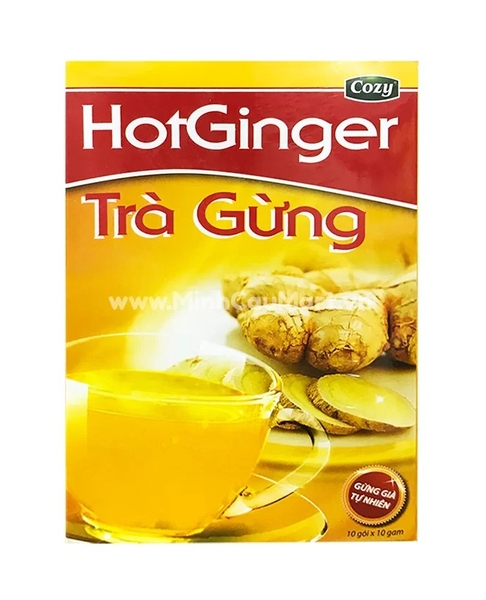 Trà Gừng Hotginger Cozy, hộp 10g x 10 gói