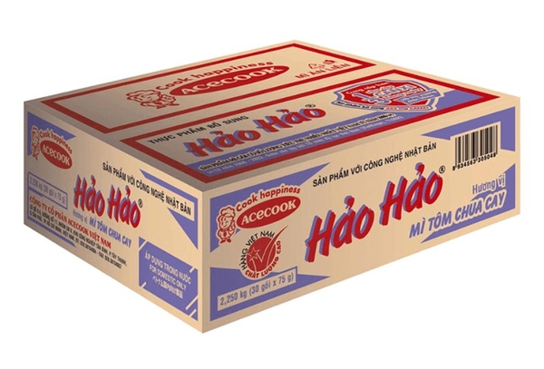 Thùng 30 gói mì Hảo Hảo tôm chua cay 75g