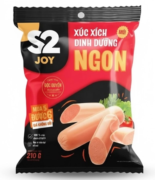 Xúc xích heo dinh dưỡng S2 Joy 210g