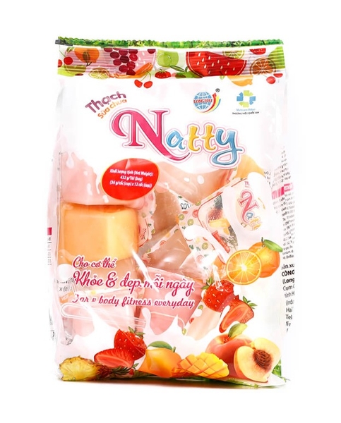 Thạch sữa chua Natty Long Hải, gói 432g