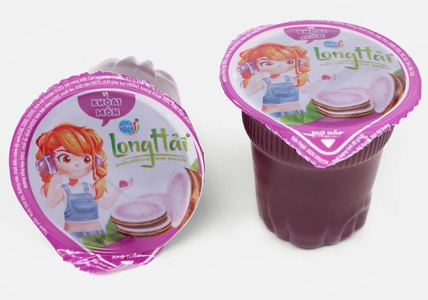 Thạch rau câu Long Hải, lốc 4 cốc x 95g