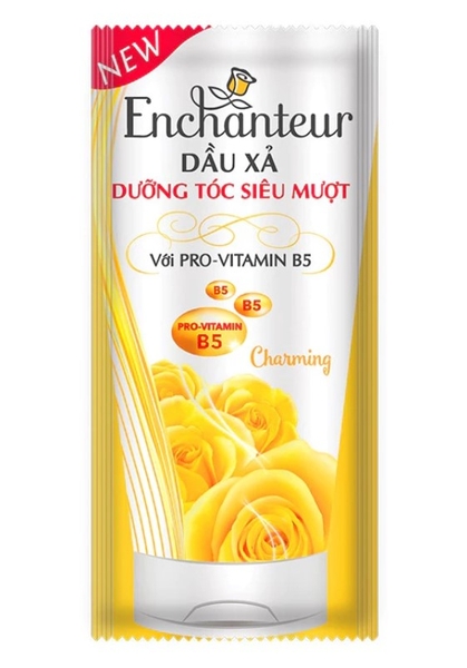Dầu xả Enchanteur dưỡng tóc siêu mượt Charming Keratin, gói 6ml