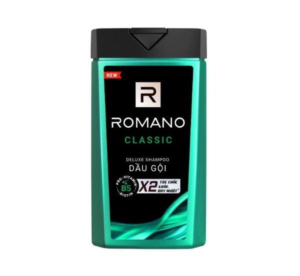 Dầu gội hương nước hoa Romano Classic, chai 180g