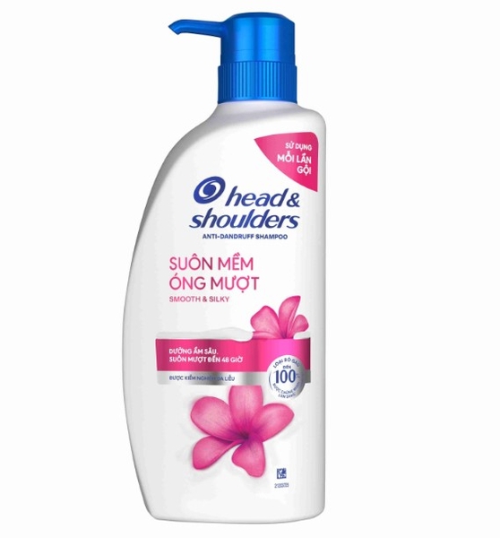Dầu gội sạch gàu Head & Shoulders Smooth & Silky suôn mềm óng mượt 625ml