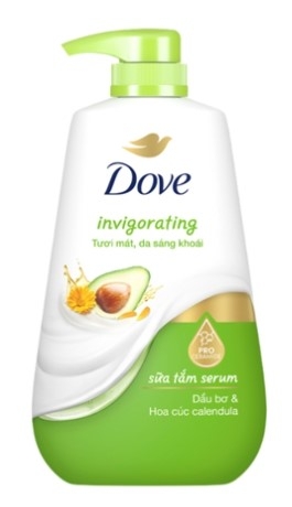 Sữa tắm dưỡng thể Dove tươi mát sảng khoái, 500g