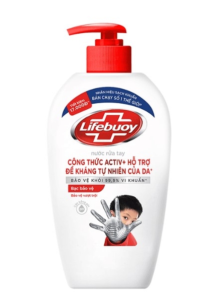 Nước rửa tay Lifebuoy bảo vệ vượt trội, chai 400g