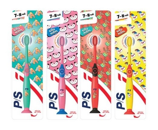 Bàn chải đánh răng P/S trẻ em Superkid 7-11 tuổi