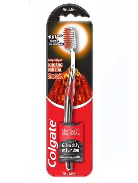 Bàn chải đánh răng Colgate Slimsoft Advanced Volcanic
