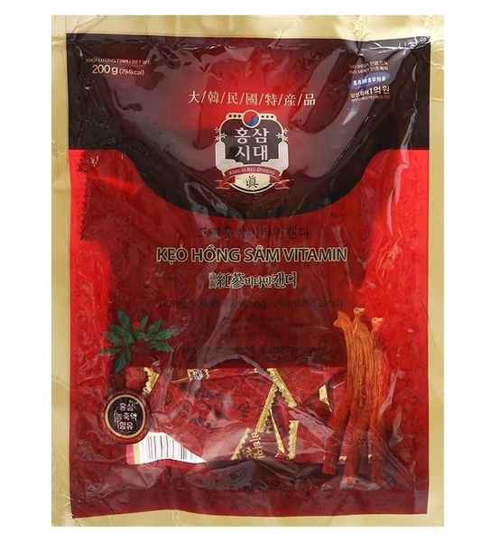 Kẹo hồng sâm Vitamin, gói 200g