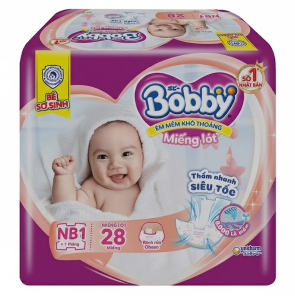 Miếng Lót sơ sinh Bobby Newborn 1-28 miếng