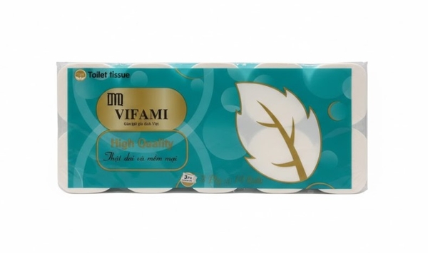 Giấy vệ sinh Vifami, lốc 10 cuộn