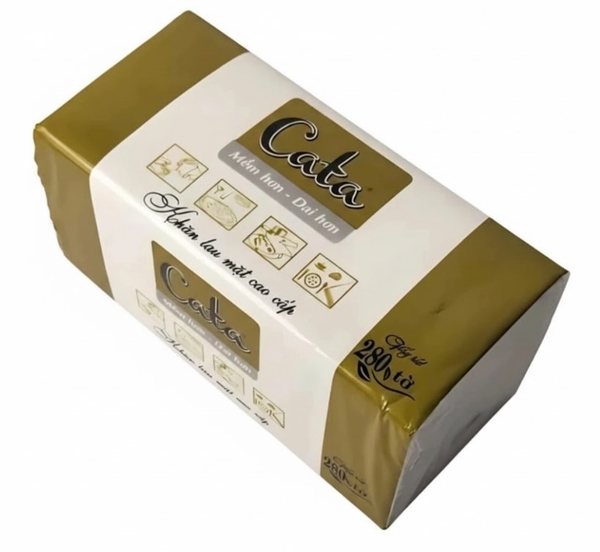 Khăn giấy rút cao cấp CATA 280 tờ 2 lớp siêu mềm siêu dai