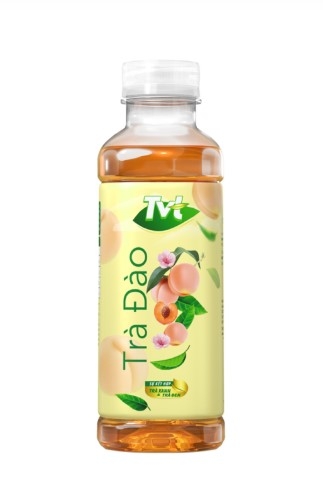 Trà Đào TVT tinh chất trà xanh, chai 450ml