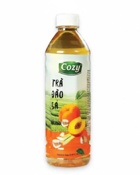 Trà Cozy vị đào sả, chai 455ml