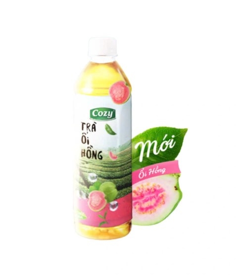 Trà ổi hồng Cozy, chai 455ml