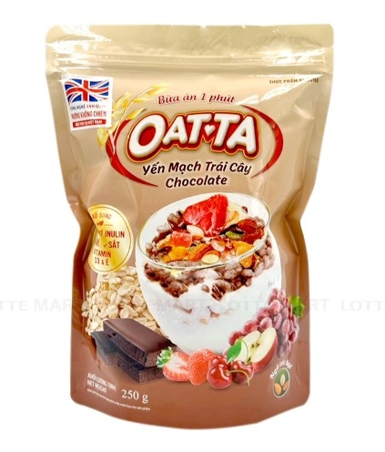 Yến Mạch trái cây Socola Otta, gói 250g