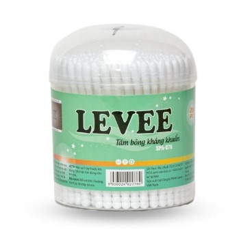Tăm bông Levee người lớn thân nhựa hộp 200 pcs SPA-076