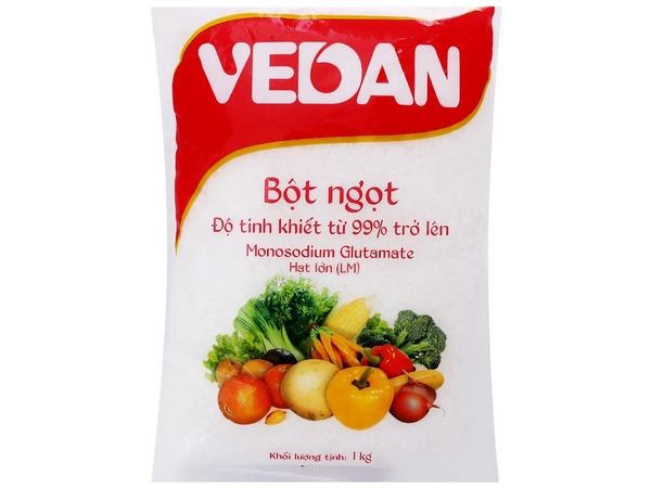 Bột ngọt Vedan hạt lớn, size LM, gói 1kg