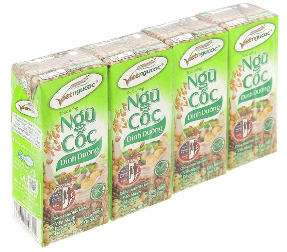 Sữa ngũ cốc dinh dưỡng Việt ngũ cốc, 180ml