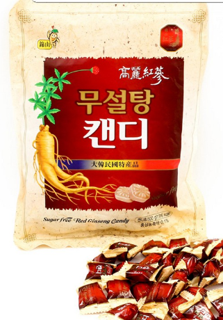 Kẹo sâm không đường Hàn Quốc, gói 365g