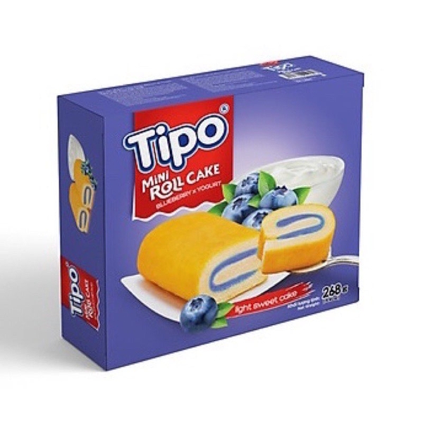 Bánh Tipo sữa chua, Việt quất, hộp 250g