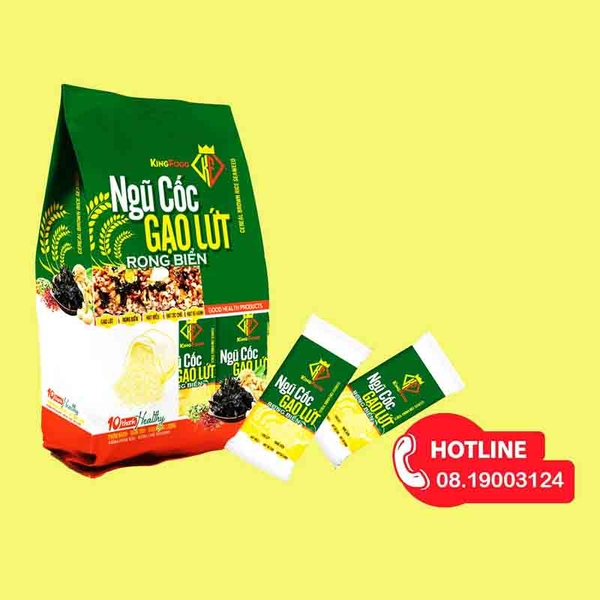 Kẹo ngũ cốc gạo lứt, rong biển