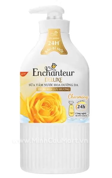 Sữa tắm Enchanteur Charming hương nước hoa dưỡng da, chai 650g