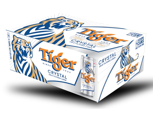 Bia Tiger bạc, lon 330ml