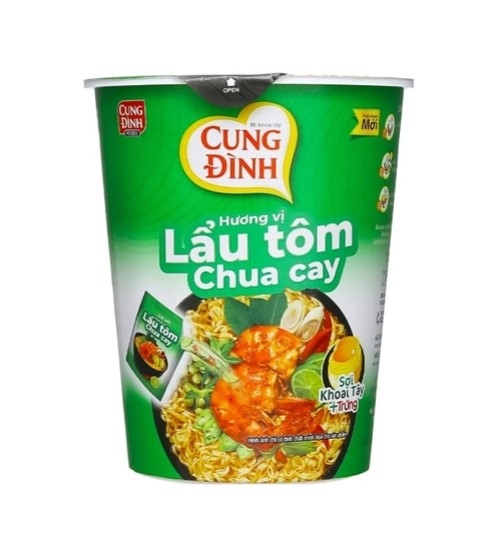 Mì Cung Đình hương vị lẩu tôm chua cay, ly 65g