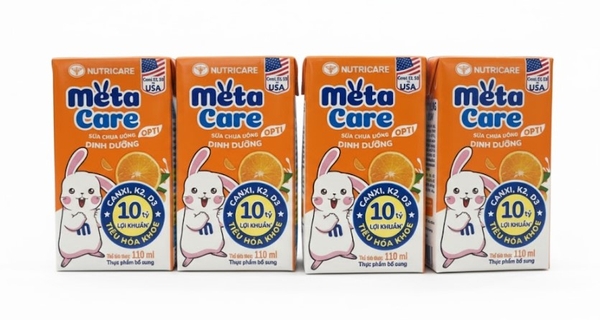 Sữa chua uống dinh dưỡng Metacare hương Cam 110ml