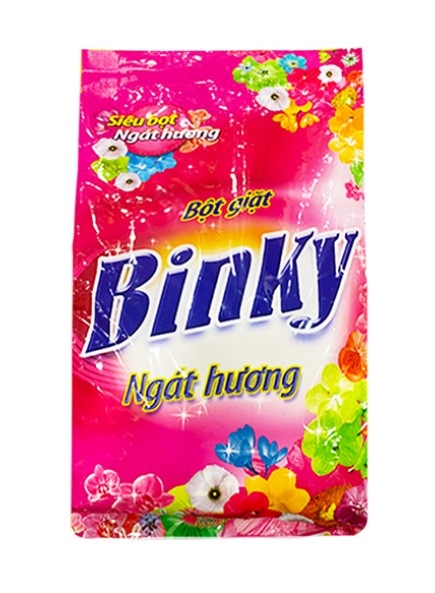 Bột giặt Binky ngát hương, 2kg màu hồng