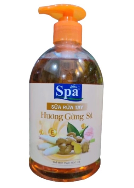 Sữa rửa tay Ultra Spa hương Gừng Sả, chai 500g