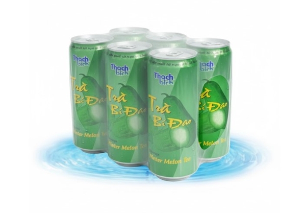 Nước giải khát Trà bí đao Thạch Bích, lon 320