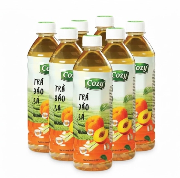 Trà Cozy vị đào sả, chai 455ml