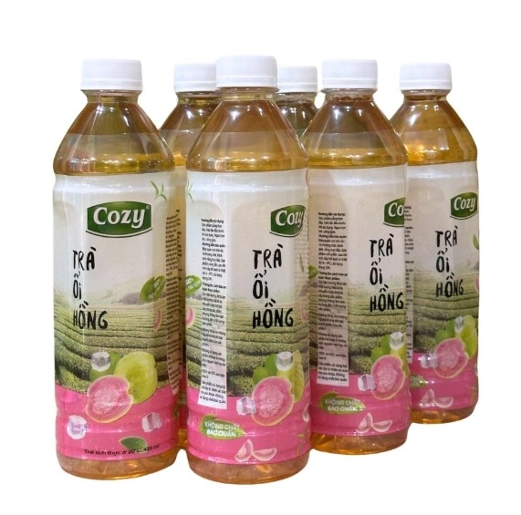 Trà ổi hồng Cozy, chai 455ml