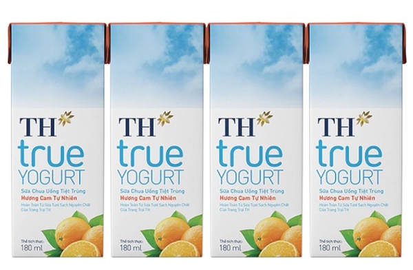 Sữa chua uống TH True Yougurt hương Cam, 180ml