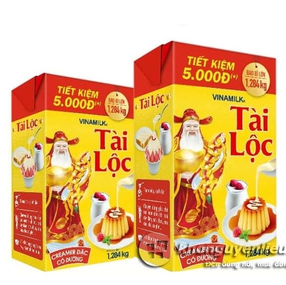 Sữa đặc Tài Lộc, hộp giấy 1284g