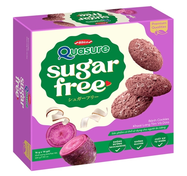 Bánh Cookkie ngũ cốc, Yến mạch, hạt Chia, Bơ Đậu Phụng, hộp 240g