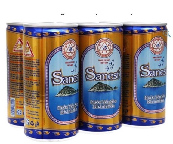 Nước yến sào Khánh Hòa Sanest 190ml - Lốc 6 lon