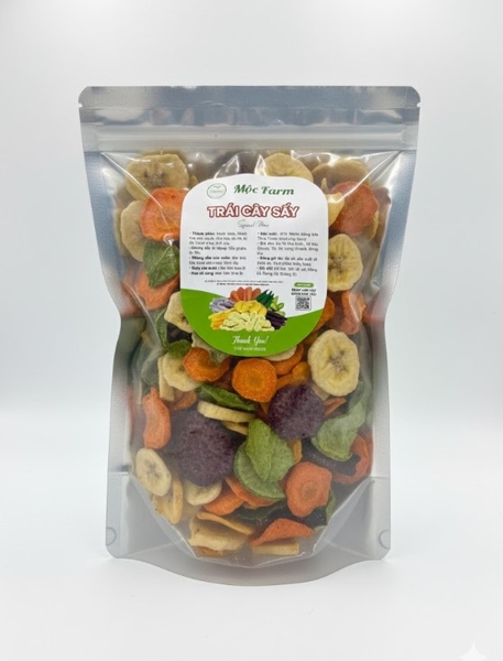 Trái cây sấy Mộc Farm, gói 500g