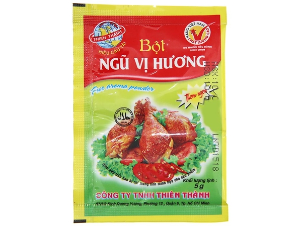 Bột ngũ vị hương Thiên Thành gói 5g